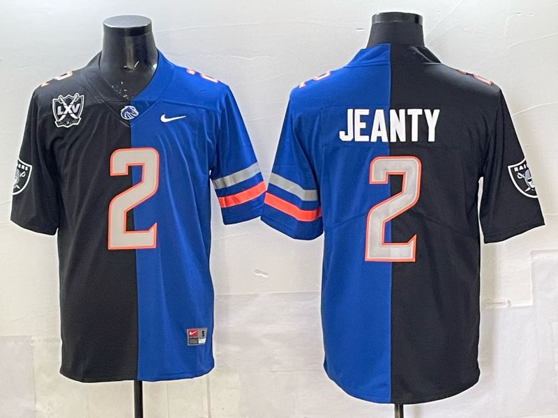 Men 2025 Nike Oakland Raiders #2 Jeanty Black blue Limited NFL Jersey 005